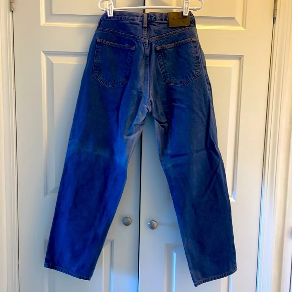 😎 Vintage Calvin Klein Straight Leg Distressed Cotton Blue Jeans, Men’s 34x30 - Picture 5 of 5